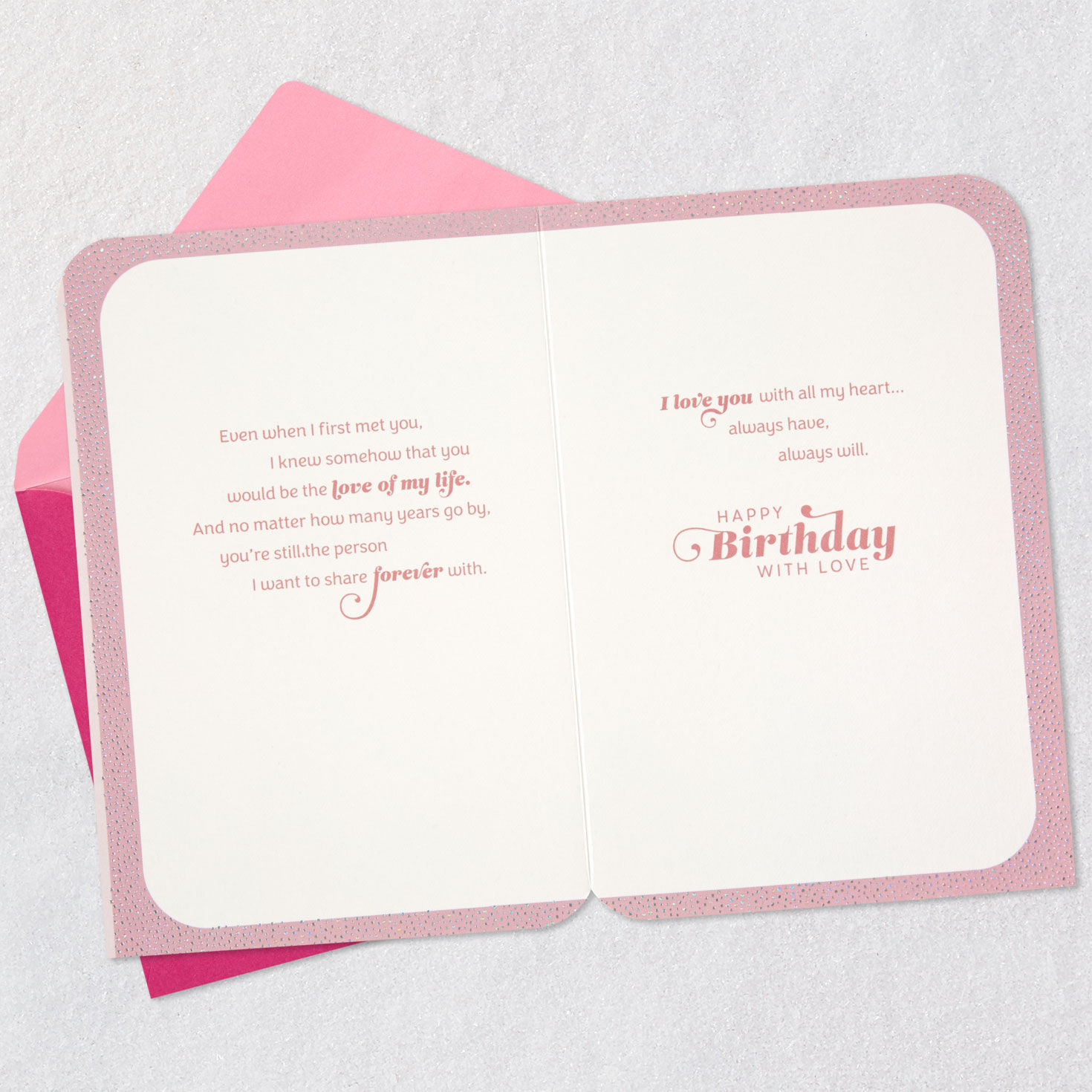 Flowers on Pink Wife Birthday Card  image number 4