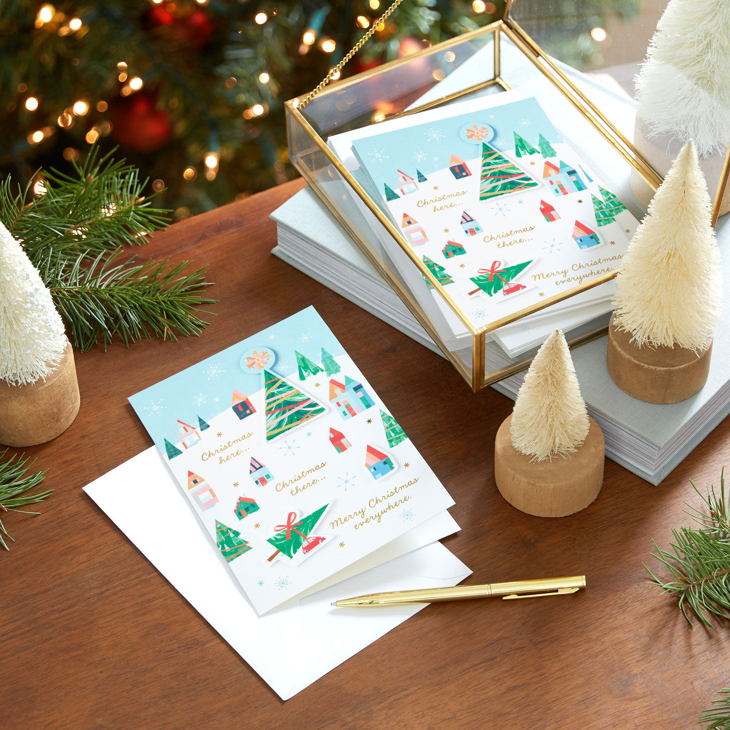 UNICEF Snowy Town Scene Boxed Christmas Cards, Pack of 12 for only USD 20.50 | Hallmark
