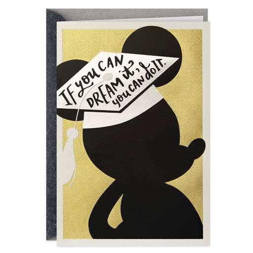 Disney Mickey Mouse Dream It, Do It Graduation Card, 