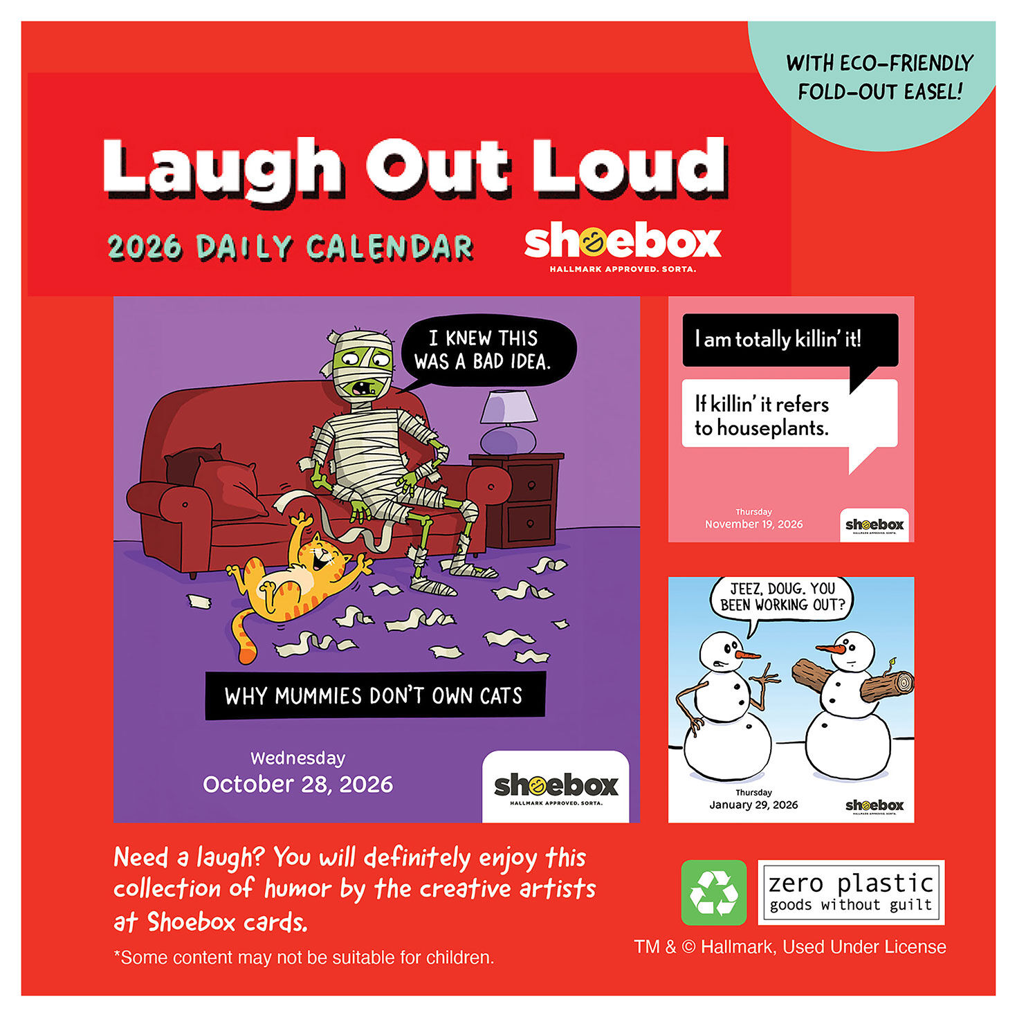 Time Factory Hallmark Shoebox Laugh Out Loud 2026 Daily Desktop Calendar for only USD 19.99 | Hallmark
