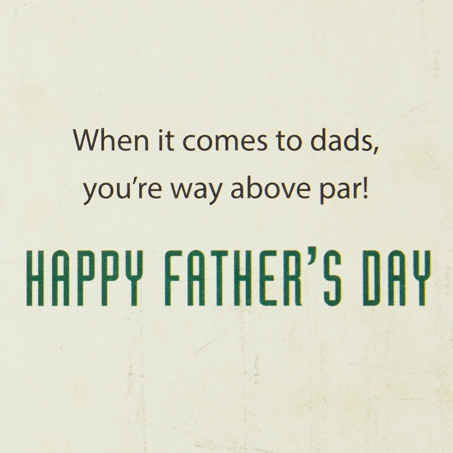 Retro Golf Clubs, Tee and Ball Father's Day Card Sentiment image number 2