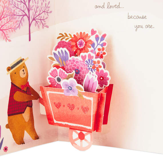 Thinking of You Bear Pop Up Valentine's Day Card, , large image number 5