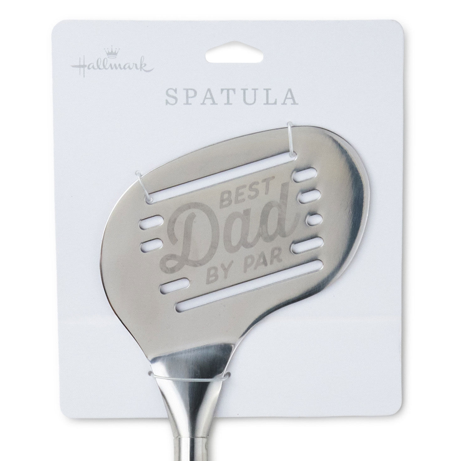 Best Dad By Par Golf Club Shaped Spatula closeup view image number 4