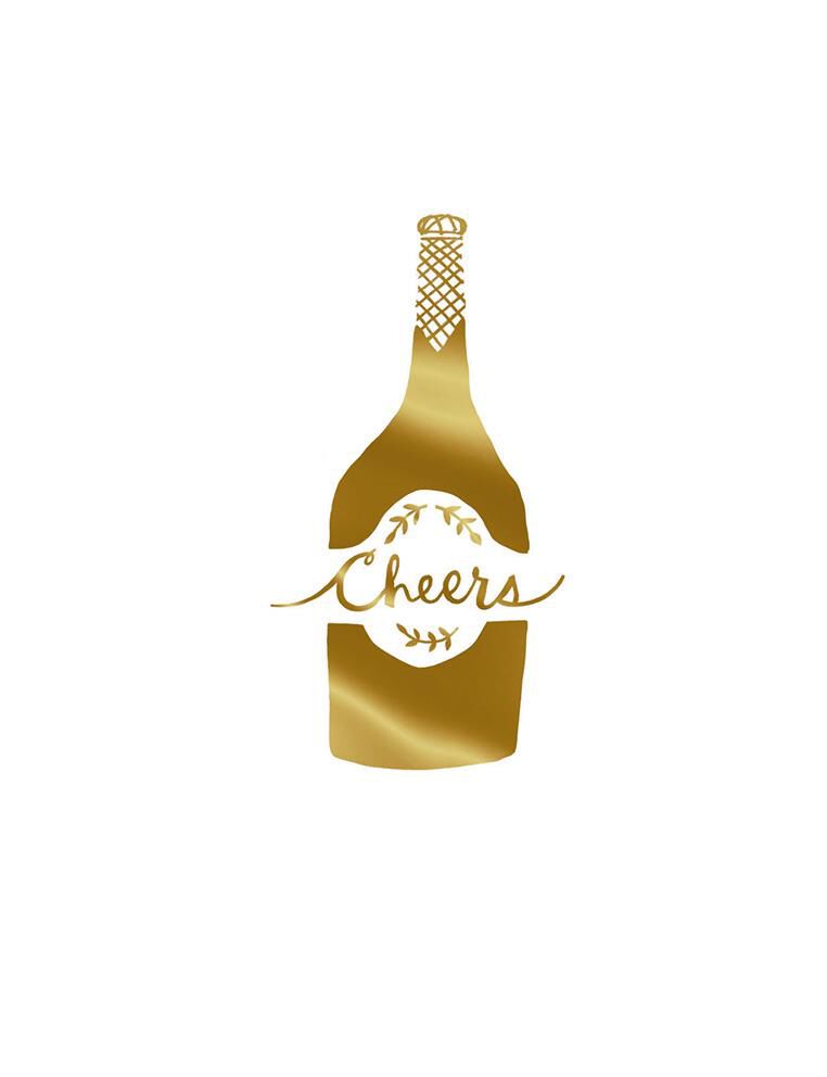 Champagne Bottle Congratulations Card