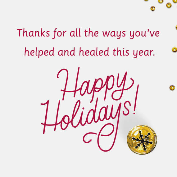 Thanks for Help and Healing Christmas Card for Healthcare Professional, , large image number 2