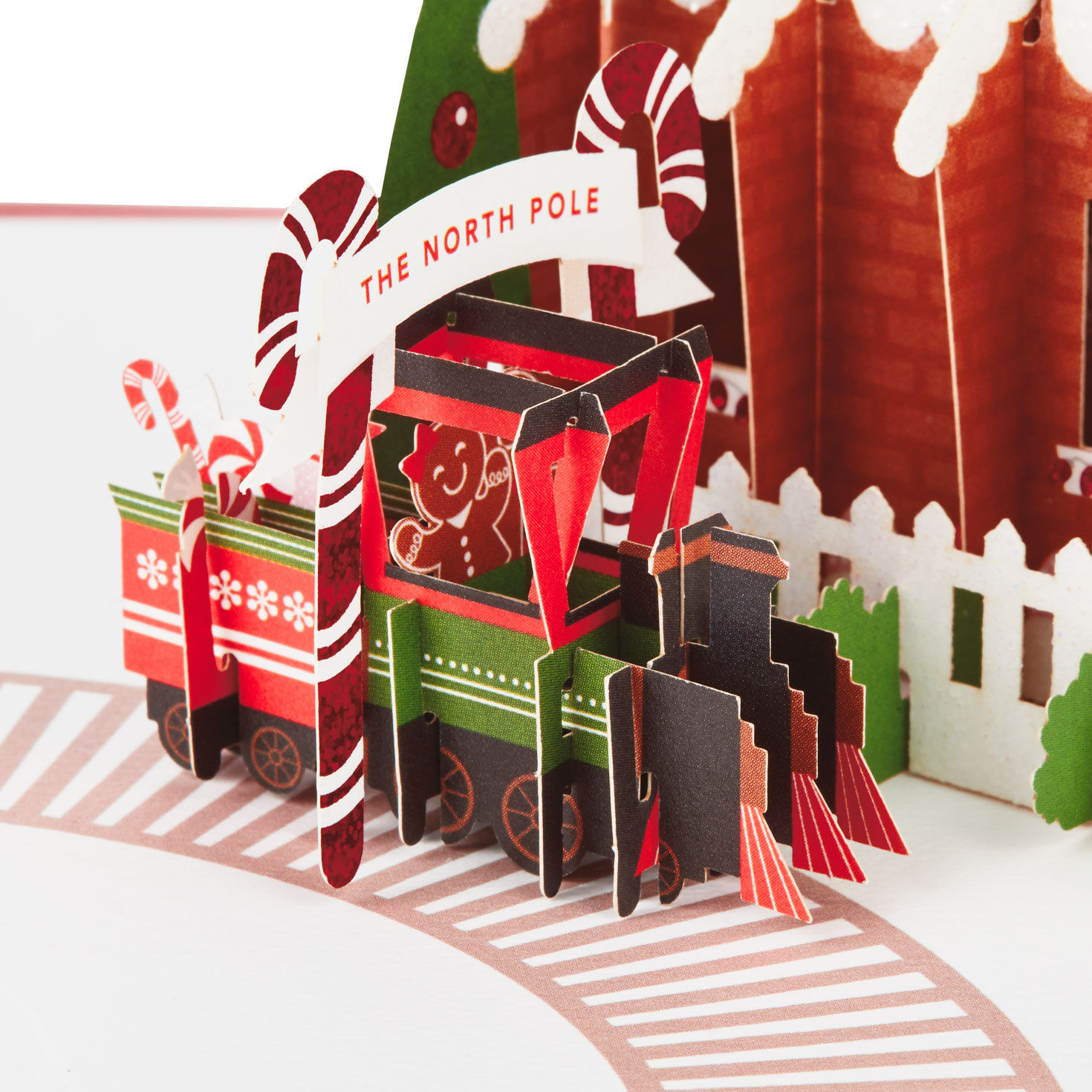 Gingerbread House Pop-Up Christmas Card pop-up detail image number 4