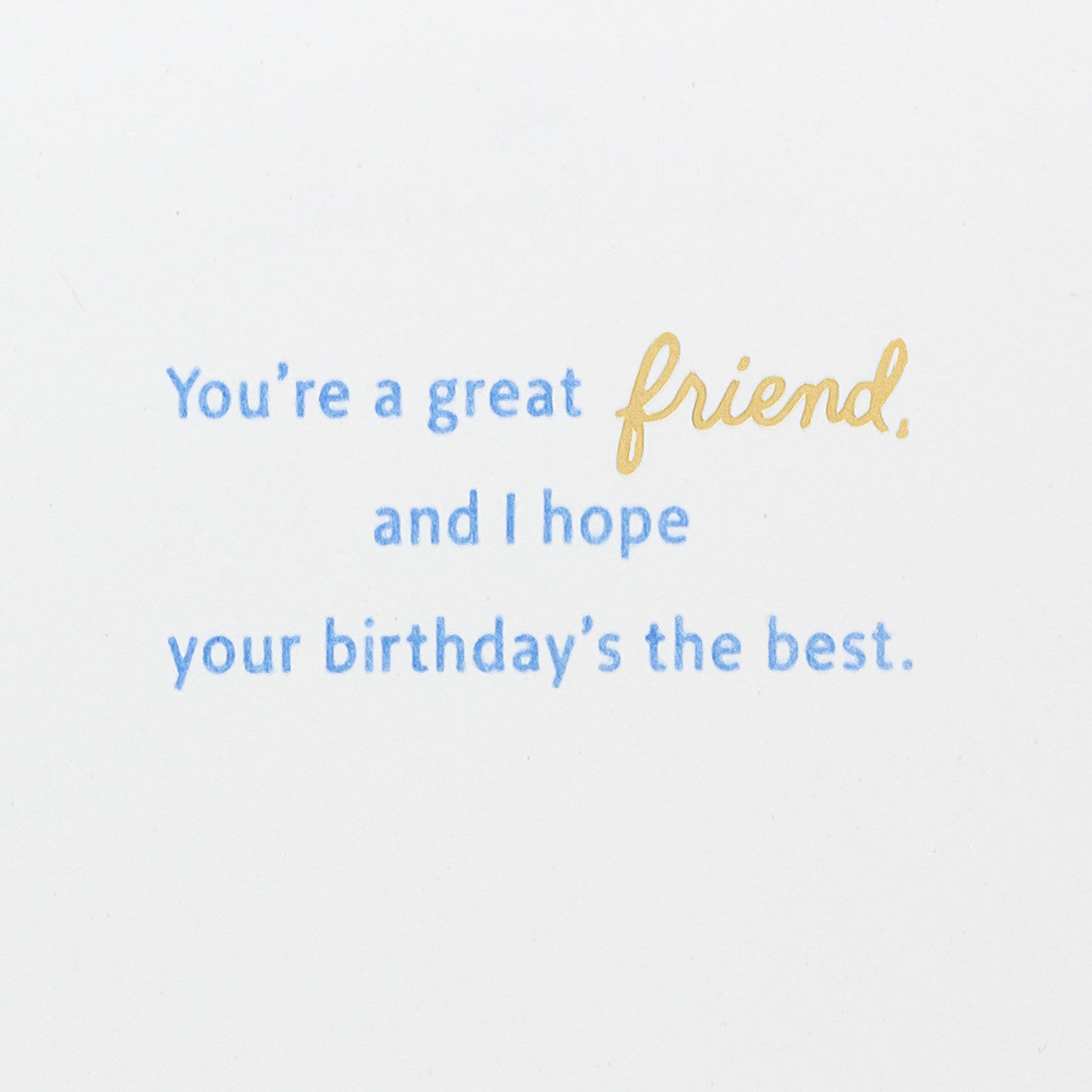 Upscale Lettering Birthday Card for Friend Sentiment image number 3