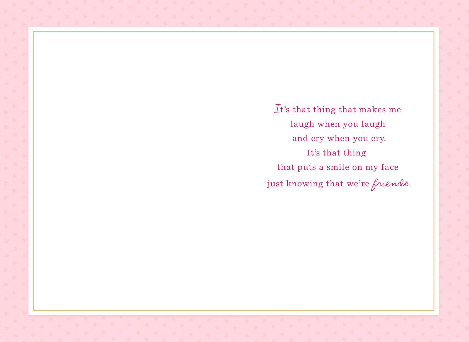 Tea for Two I'm Grateful for You Friendship Card
