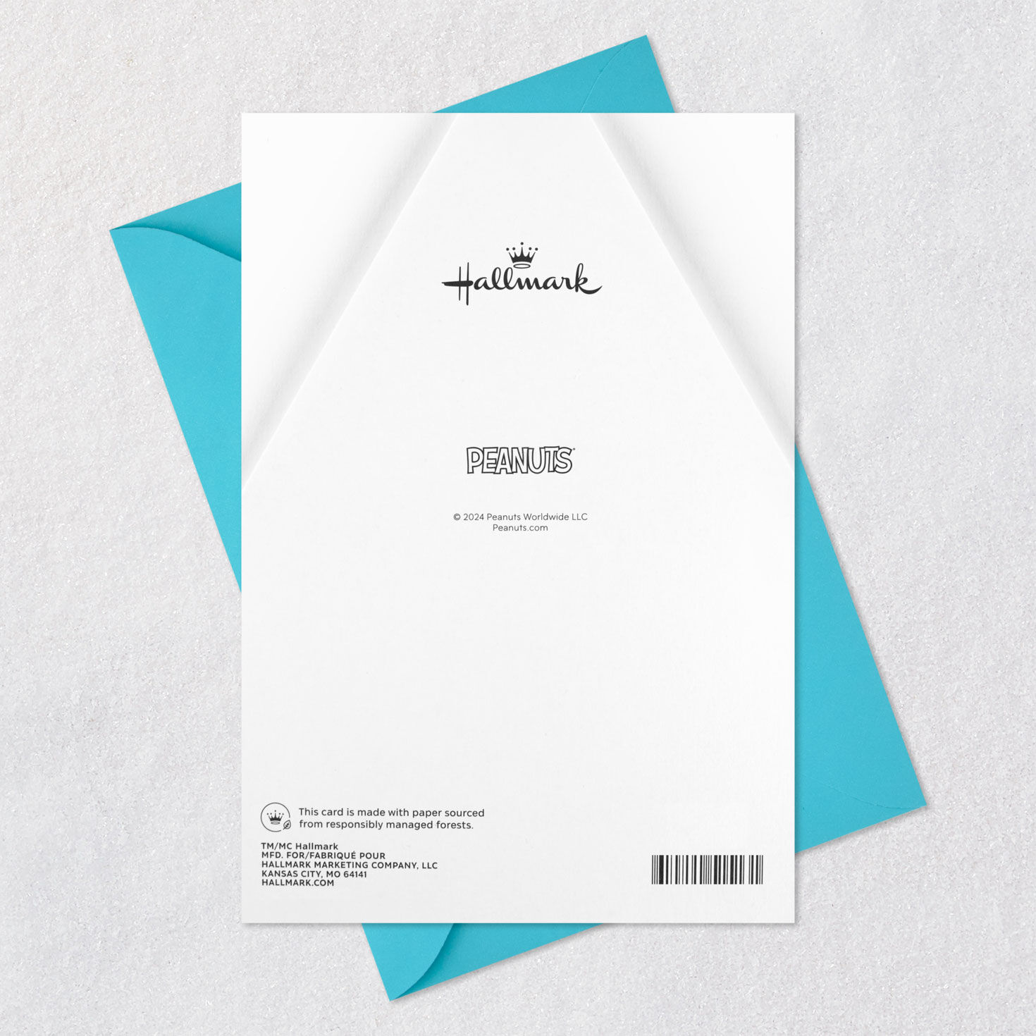 Pop-Up Snoopy Hug Funny Encouragement Card Card Back with Envelope image number 7