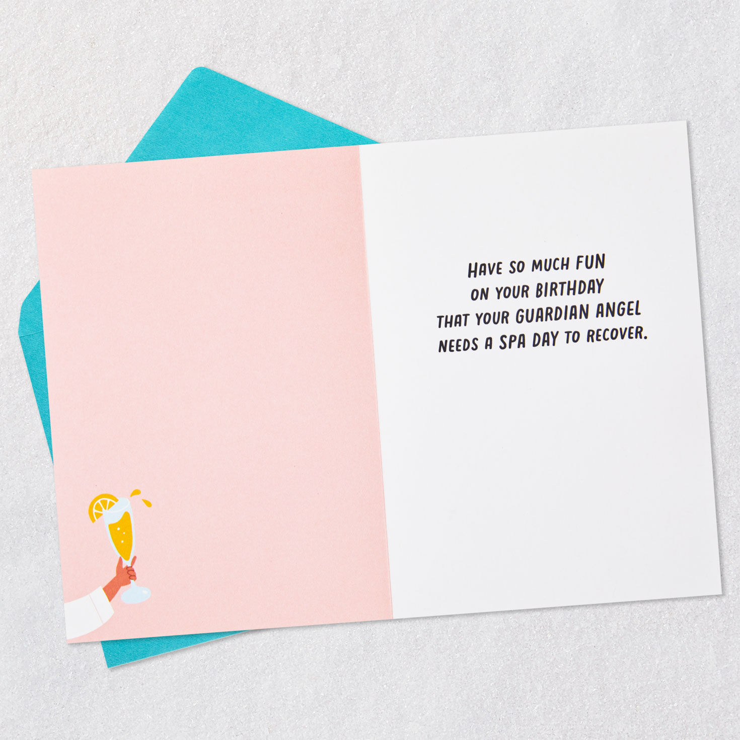 Guardian Angel Spa Day Funny Birthday Card, , large image number 3