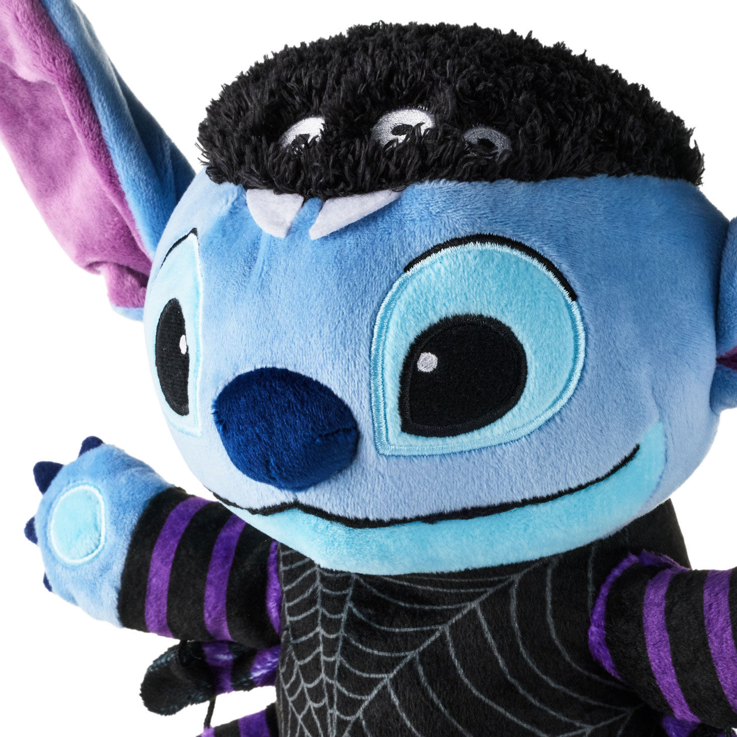 Plush Stitch in Spider Costume With Sound and Motion upclose detail image number 5