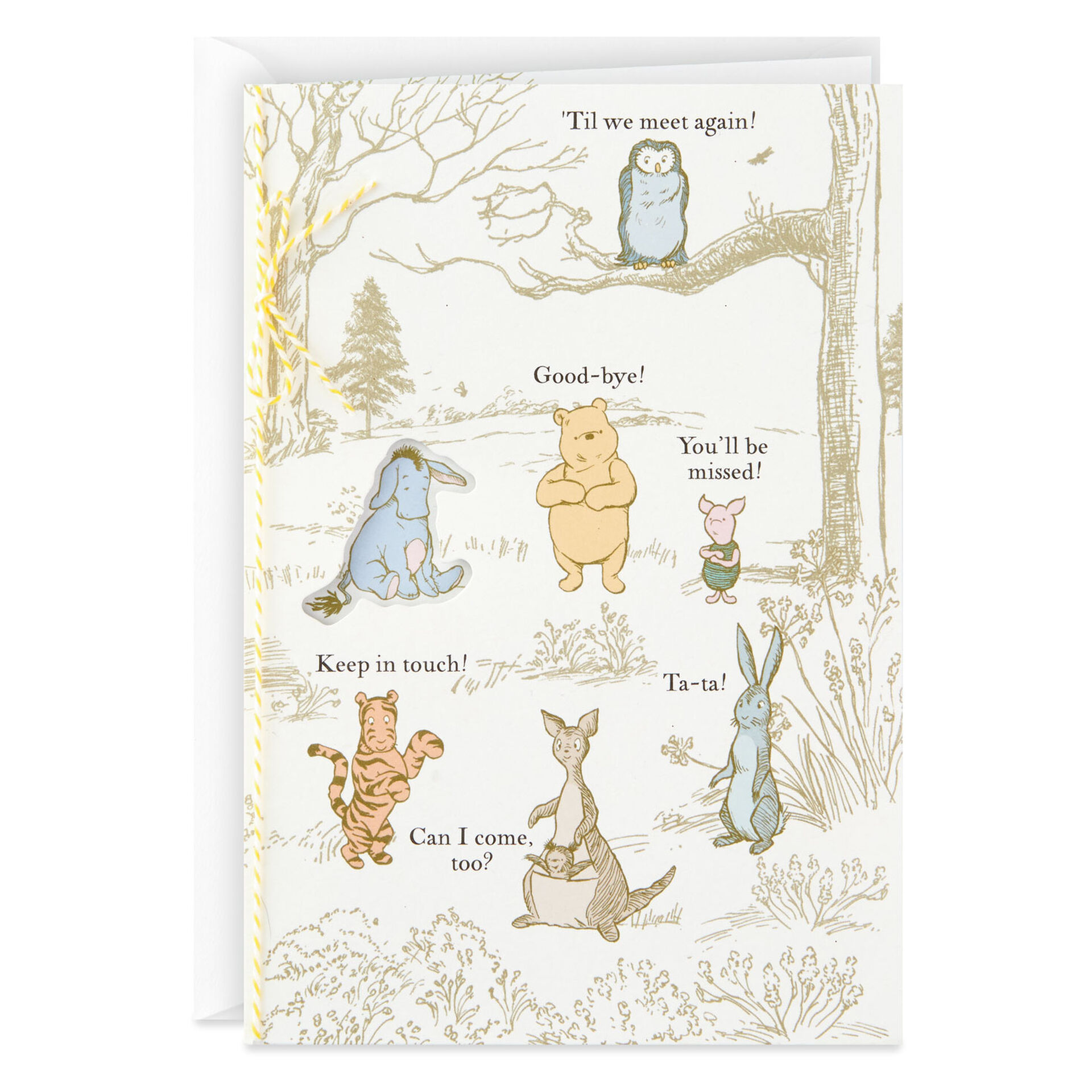 Disney Winnie The Pooh Characters Goodbye Card Greeting Cards Hallmark