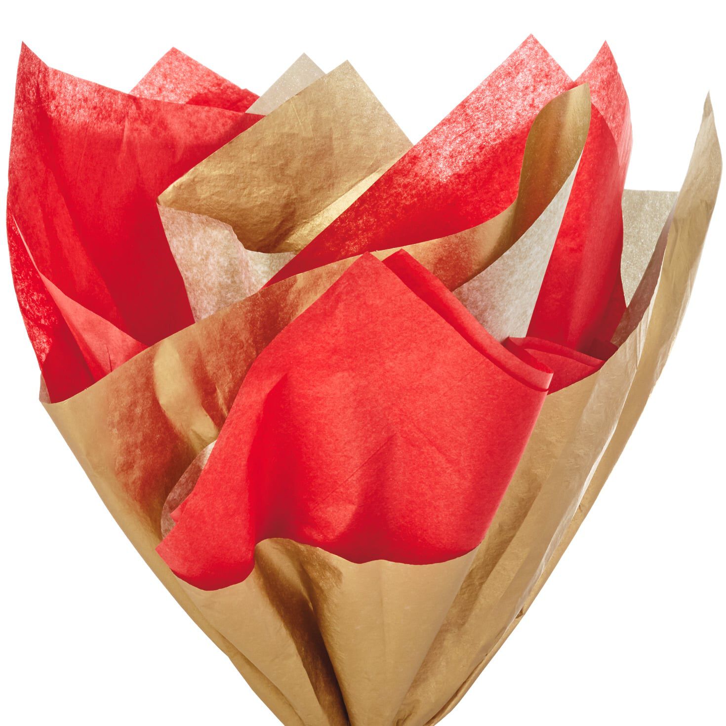 Cherry Red and Gold 2-Pack Tissue Paper, 6 Sheets, , large image number 2