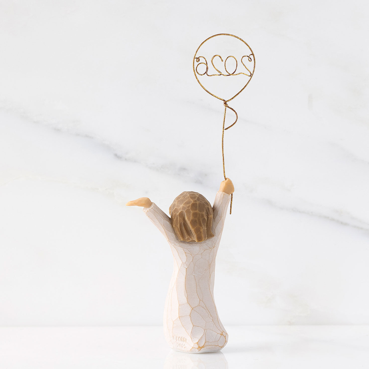 Figure Holding A 2026 Balloon Figurine Back image number 2