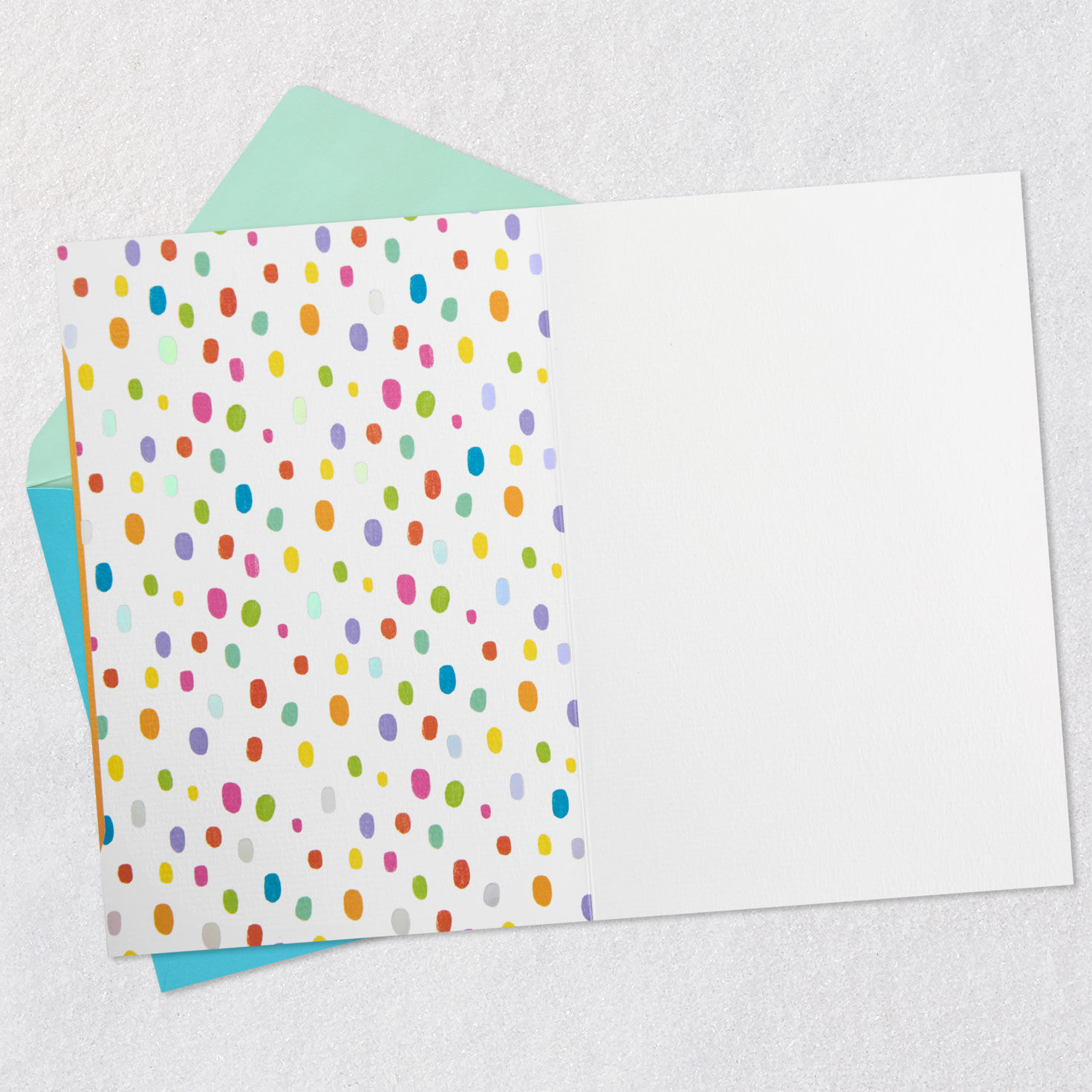 Feel Better Balloons Blank Get Well Card Open card with envelope image number 2