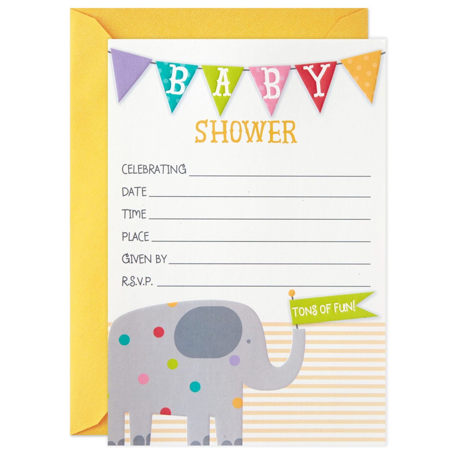 hallmark baby invitations