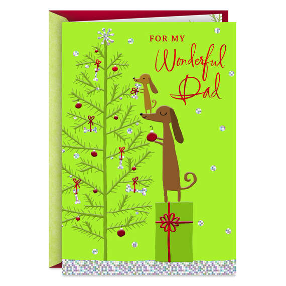 Thankful for You Christmas Card for Dad, , large image number 1