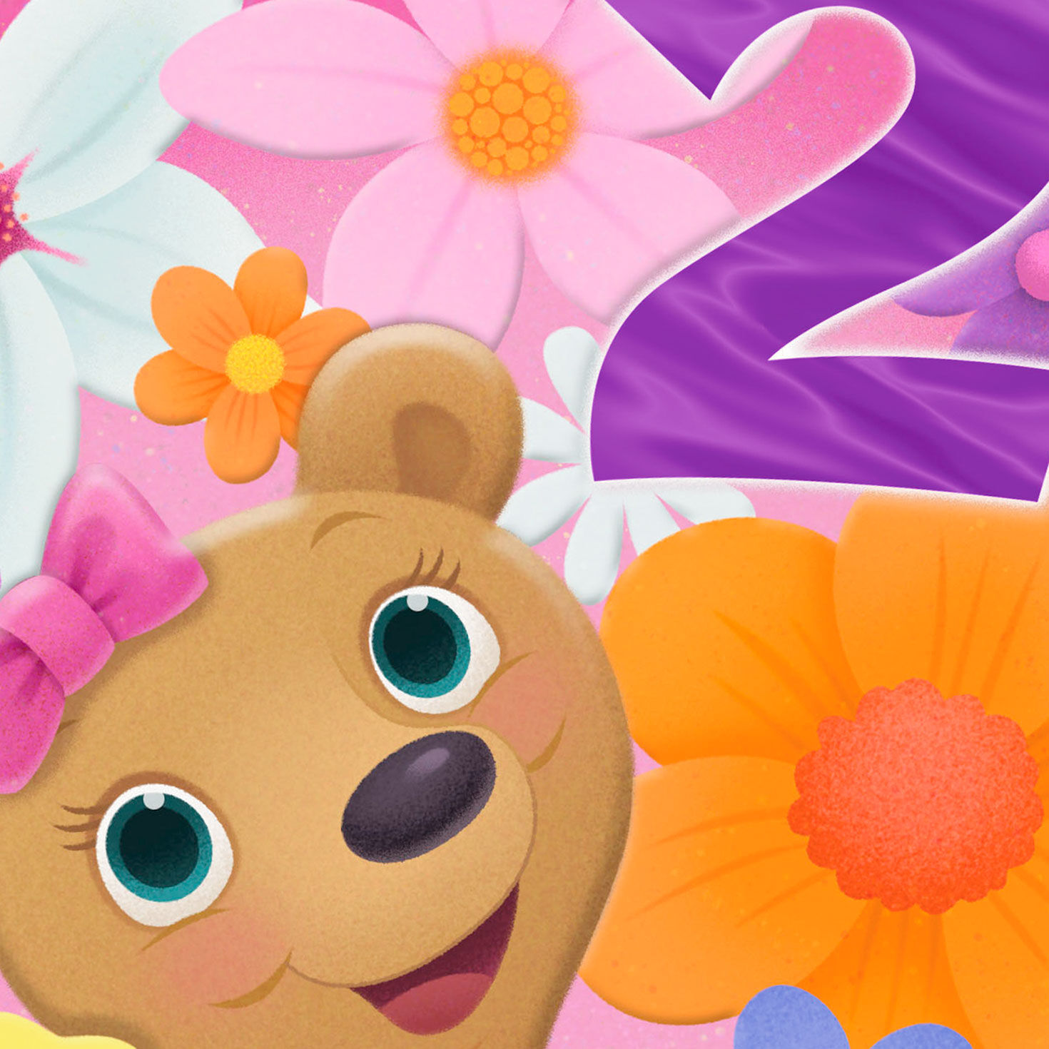 Laughing, Exploring, Dreaming 2nd Birthday Card for Girls