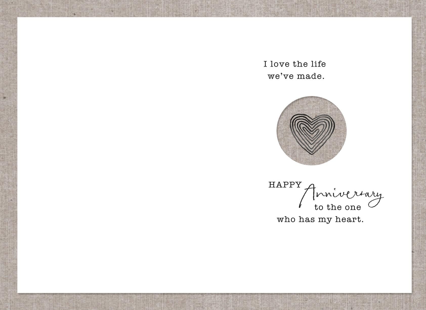 Circles and Hearts Anniversary Card