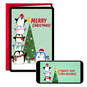Love and Hugs Penguins Video Greeting Christmas Card, , large image number 1