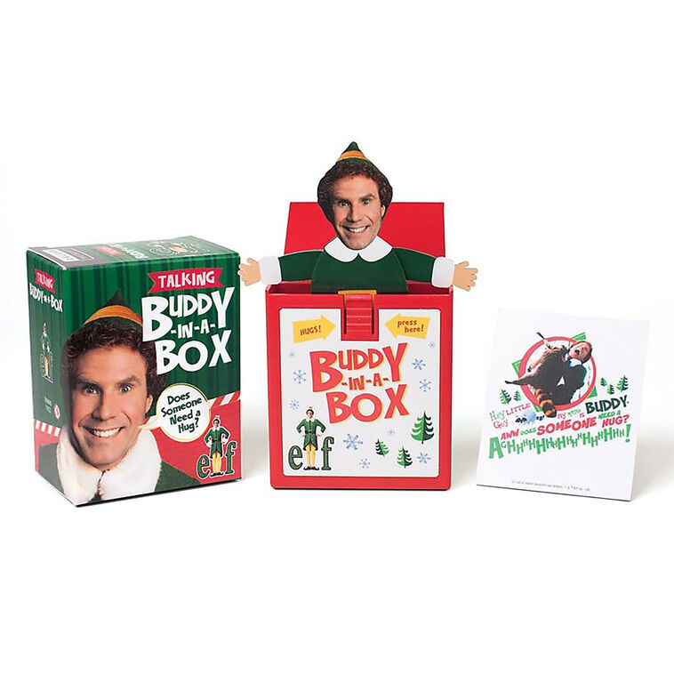 RP Minis Elf Talking Buddy-in-a-Box Pop-Up Mini Decoration