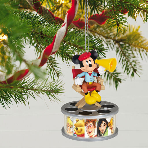 Disney 100 Years of Wonder Director Mickey Mouse Ornament With Light and Sound, 