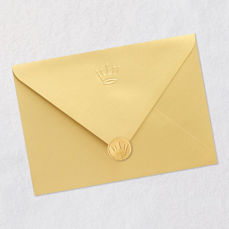 Poinsettia Flower Wife Christmas Card Envelope Back with Seal image number 8