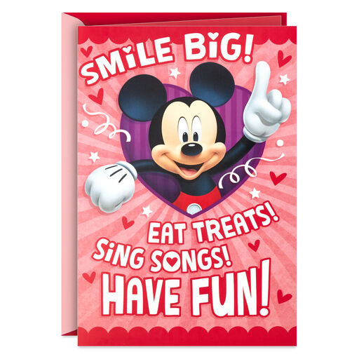Disney Mickey Mouse and Friends Musical Valentine's Day Card, 
