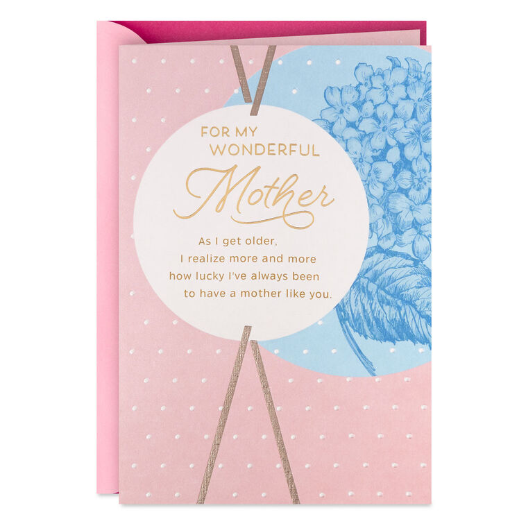 Grateful for All the Love All Through Life Birthday Card for Mother