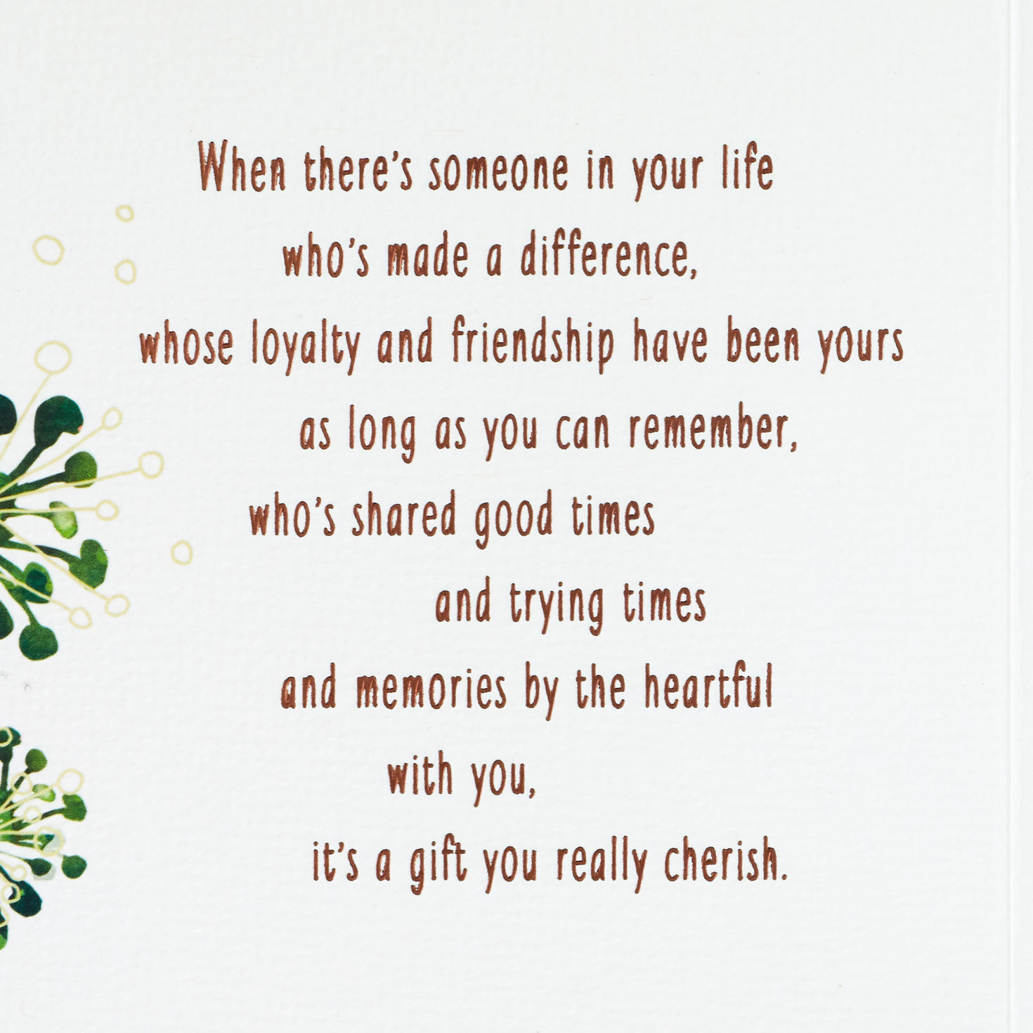 Two Modern Flowers Birthday Card for Brother Sentiment image number 2
