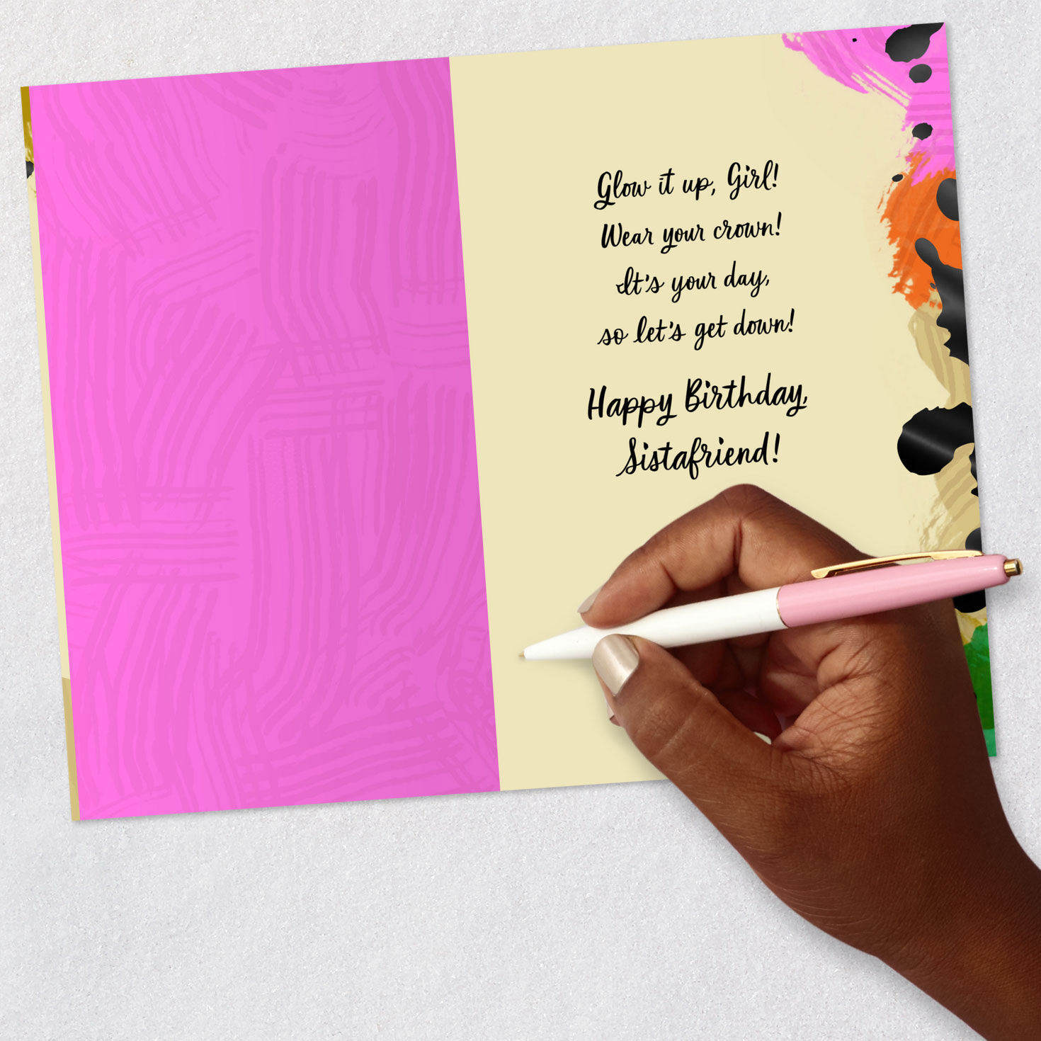 Black Women Shopping Birthday Card for Her Signing card image number 6