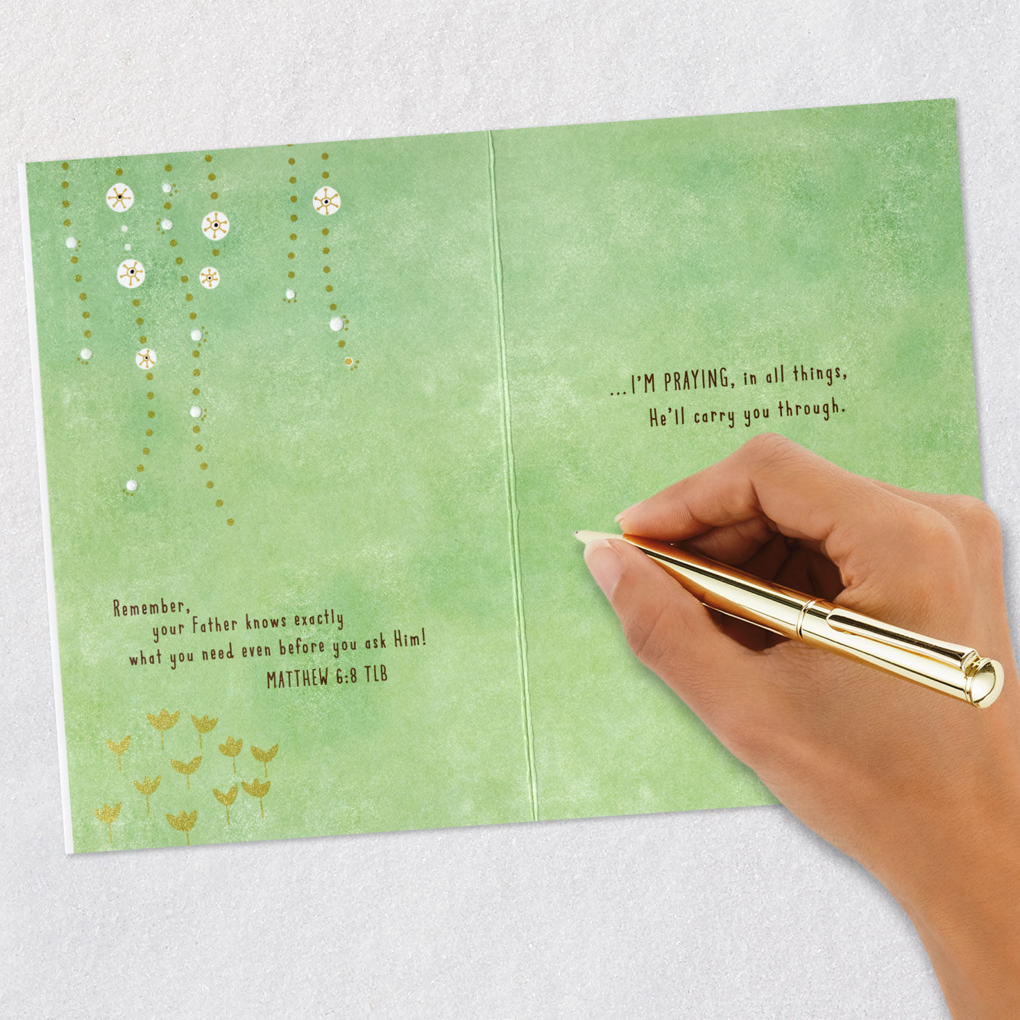 Praying God Will Carry You Through Religious Encouragement Card for only USD 4.99 | Hallmark
