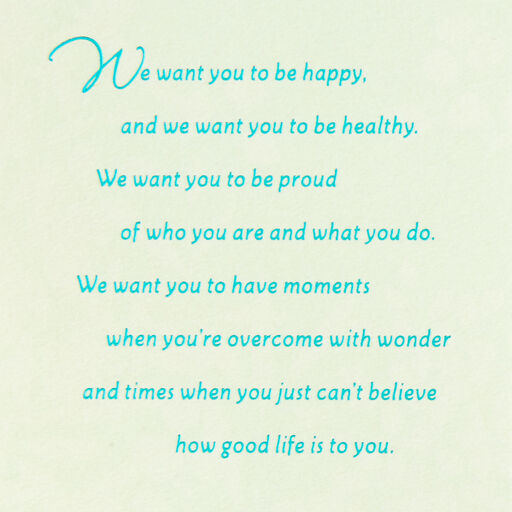 Wishes for Our Daughter Birthday Card, 