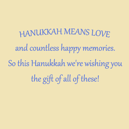 The Gift of Family and Love Hanukkah Card, 