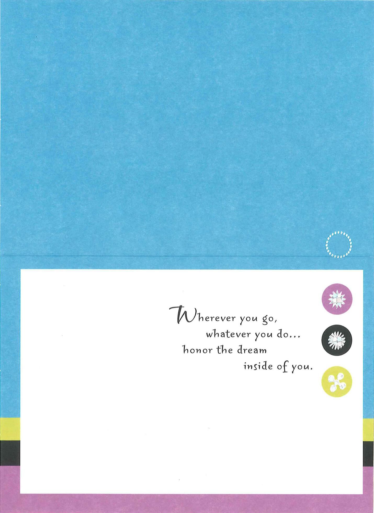 Honor Your Dreams Graduation Congratulations Card