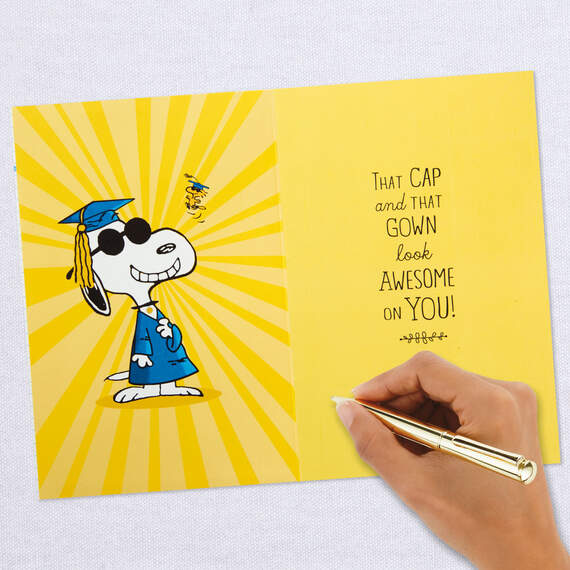 Peanuts® Snoopy in Cap and Gown Musical Graduation Card, , large image number 6