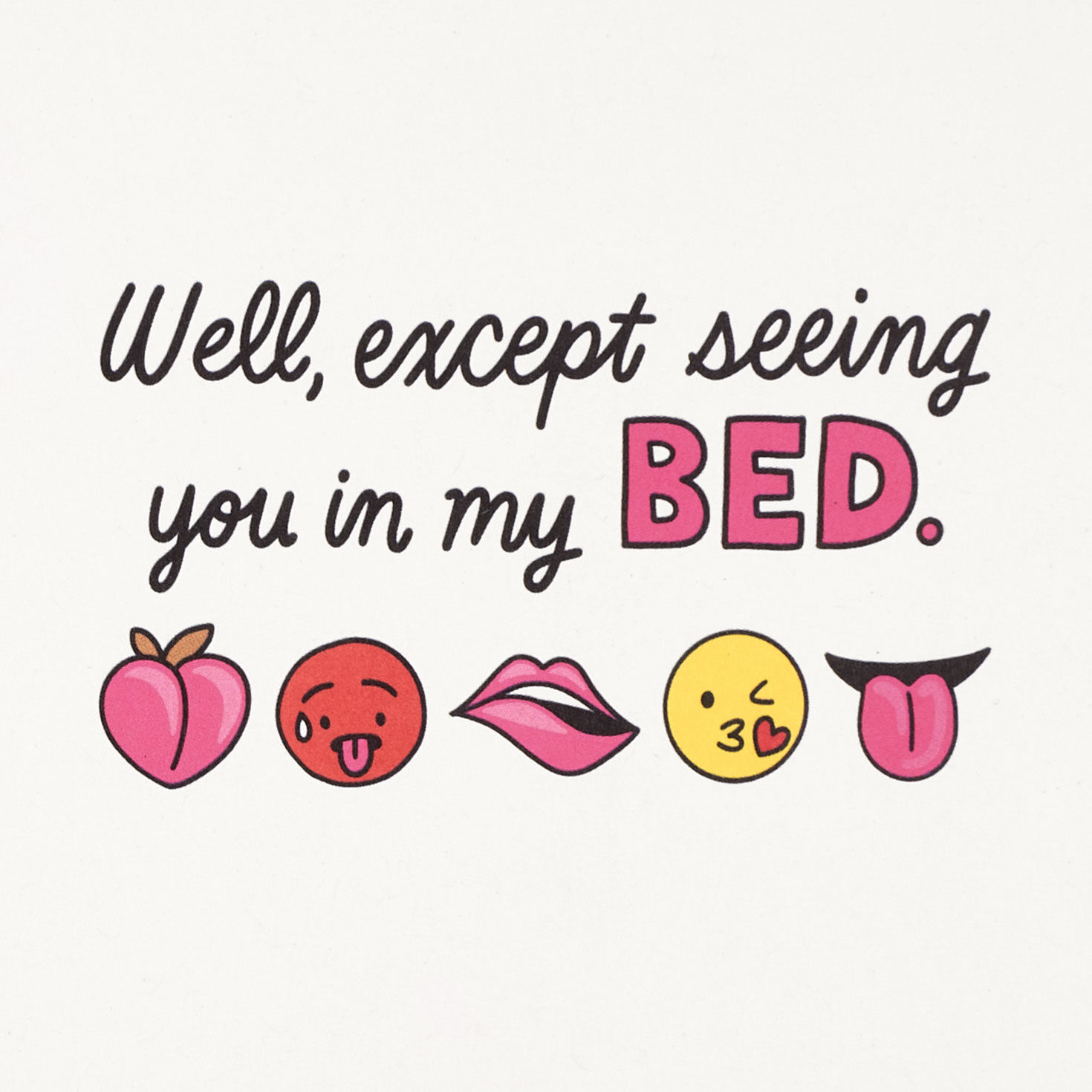 Sexy Emojis Romantic Funny Love Card for Adults Sentiment image number 2