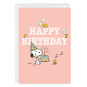 Snoopy With Cake Personalized Birthday Card Front image number 1