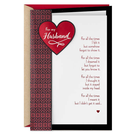 Love You for All Times Valentine's Day Card for Husband