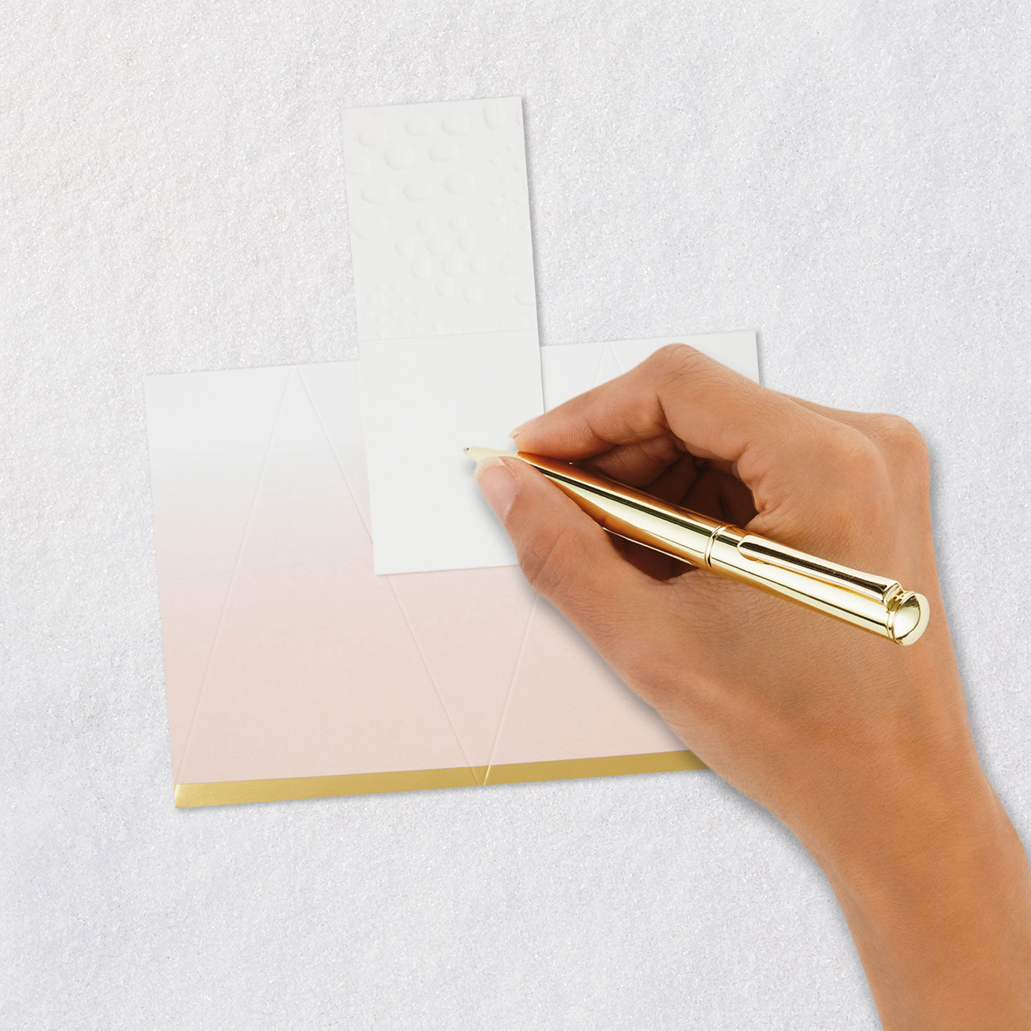 Build-a-Bouquet Pink Ombr&eacute; Pop-Up Paper Vase With Mini Card, Pink Ombr&eacute;, large image number 7