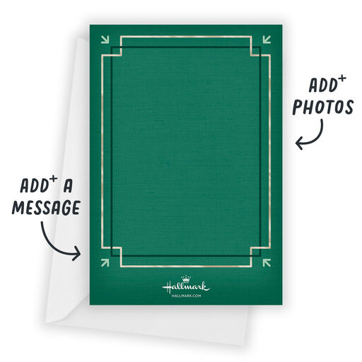 Peace on Earth Flat Christmas Photo Card, 