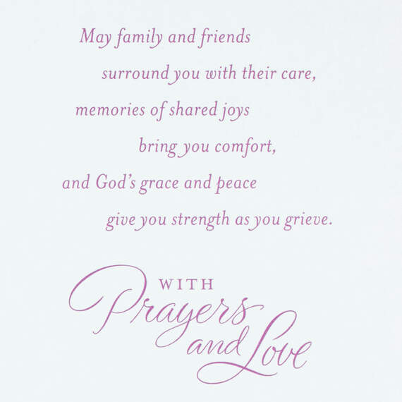 God's Grace for You Sympathy Card for Loss of Wife, , large image number 2