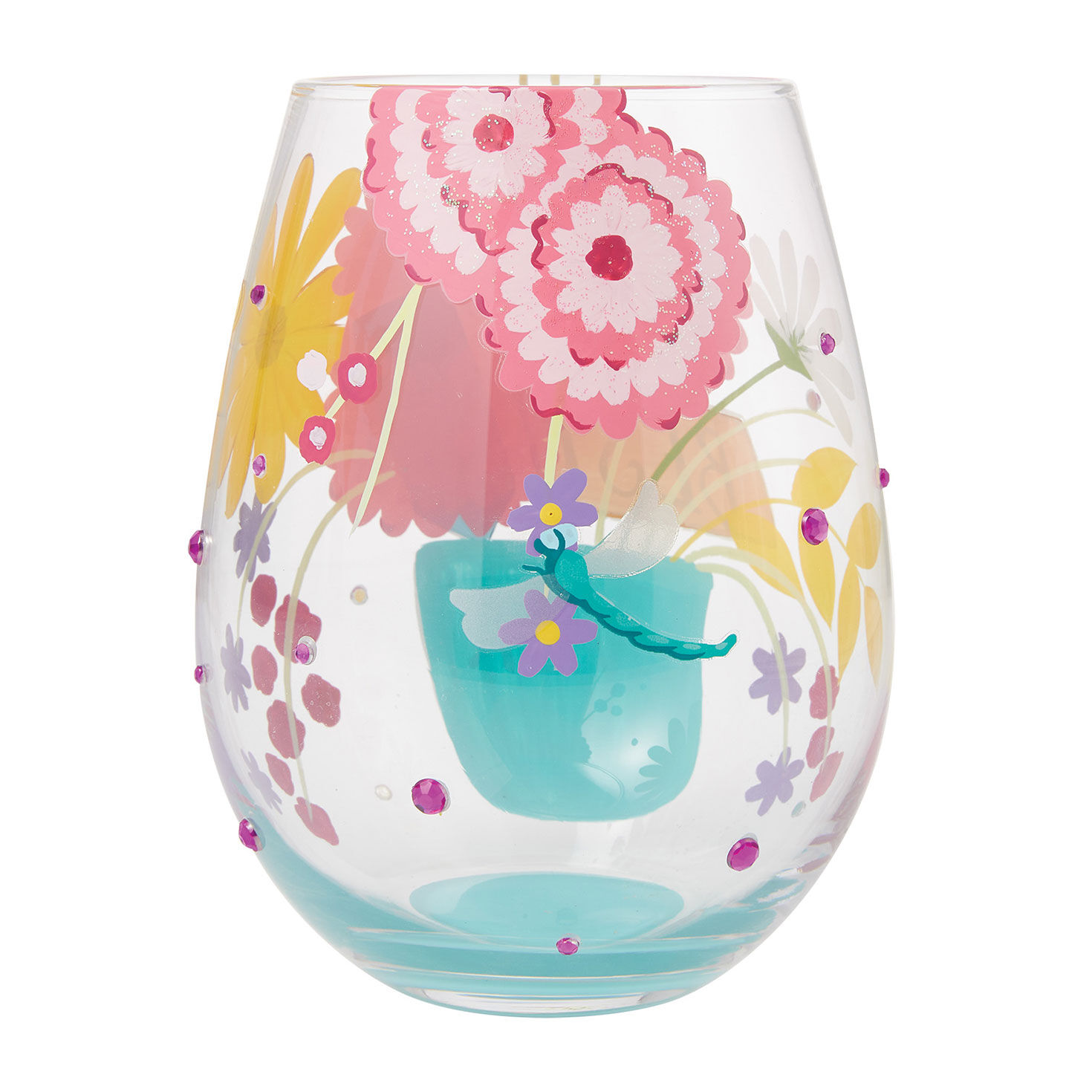 Lolita Best Mom Handpainted Stemless Wine Glass, 20 oz., , large image number 2