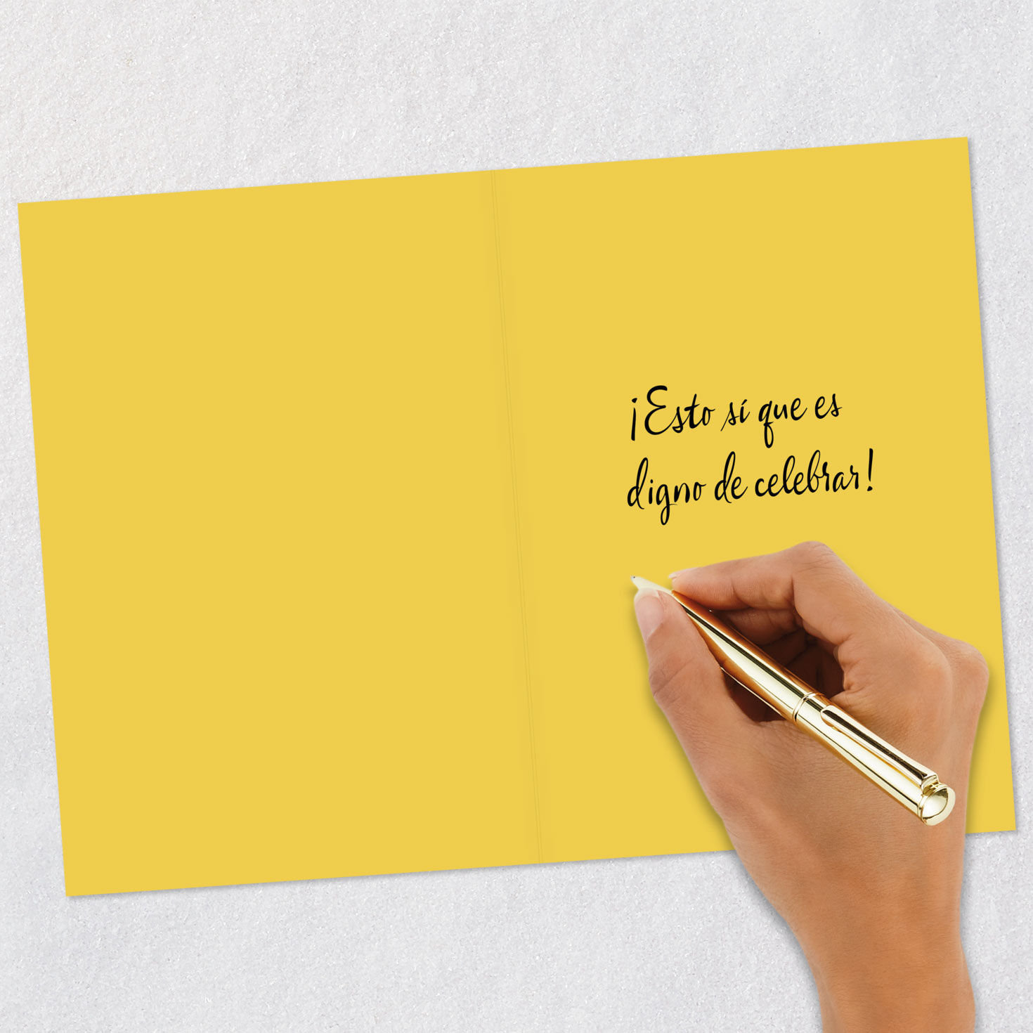 Peacock 99-cent Congratulations Card in Spanish Signing card image number 6