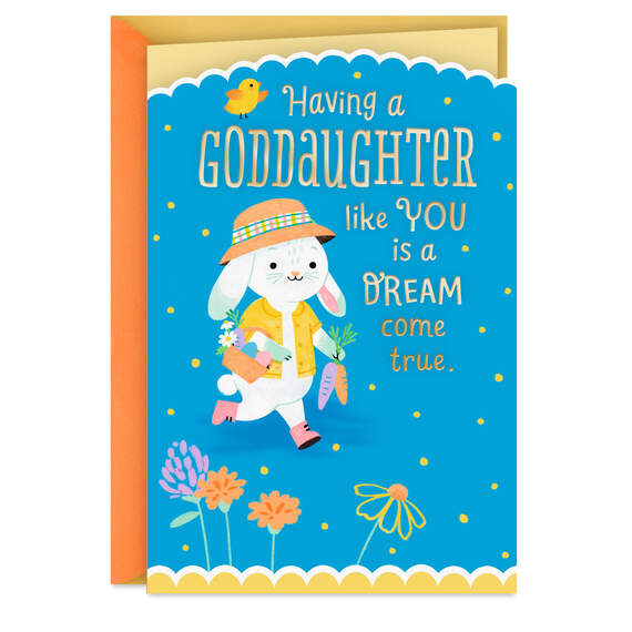 A Goddaughter Like You Is a Dream Come True Easter Card, , large image number 1