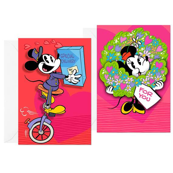 Disney Mickey and Minnie Valentine's Day Cards, Pack of 6, , large image number 6