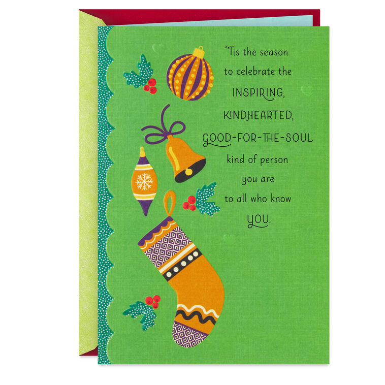You're a Good-for-the-Soul Kind of Person Christmas Card