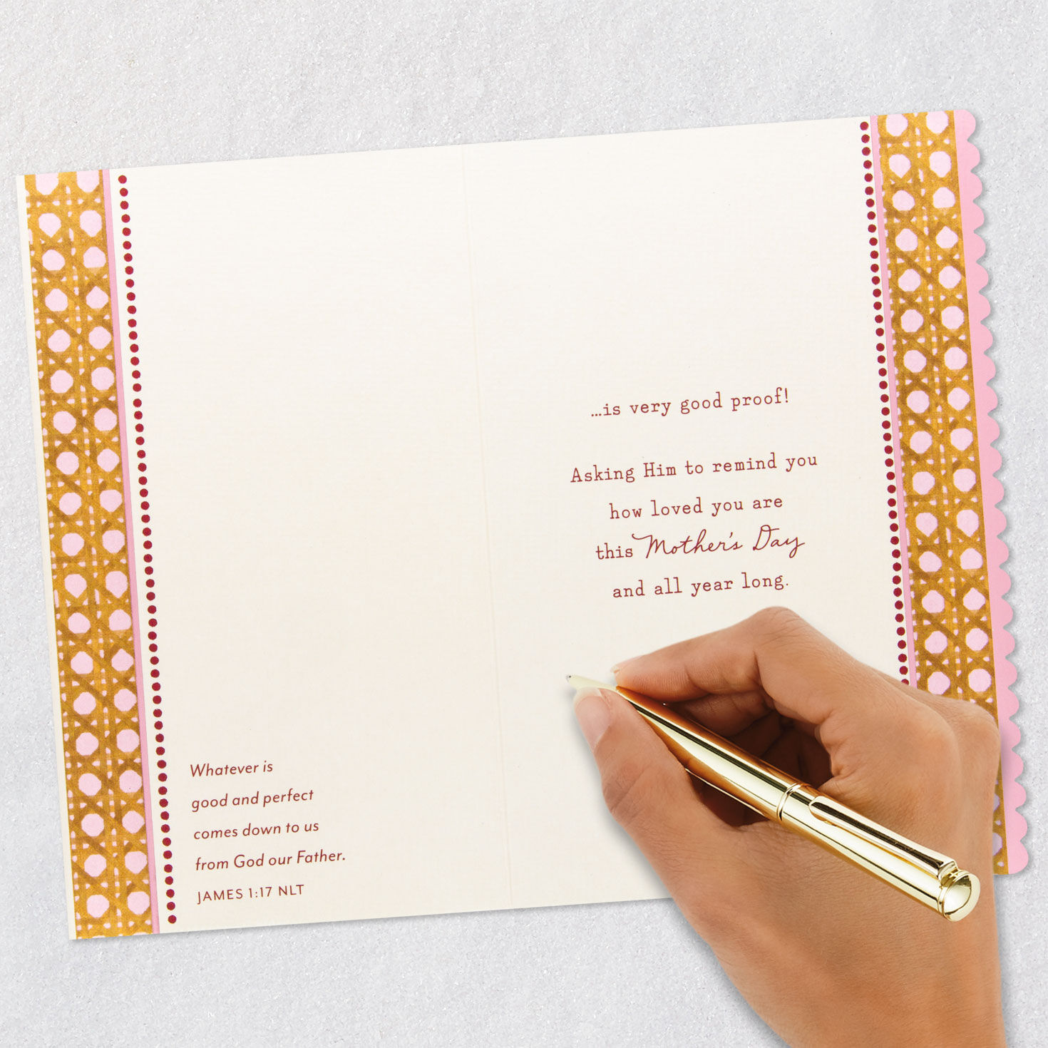 Butterflies Religious Mother's Day Card for Aunt Signing card image number 7