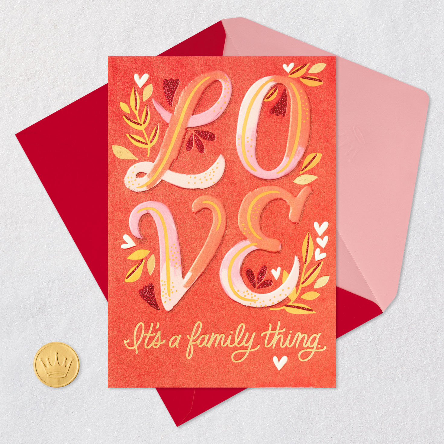Love Is a Family Thing Valentine's Day Card for only USD 4.99 | Hallmark