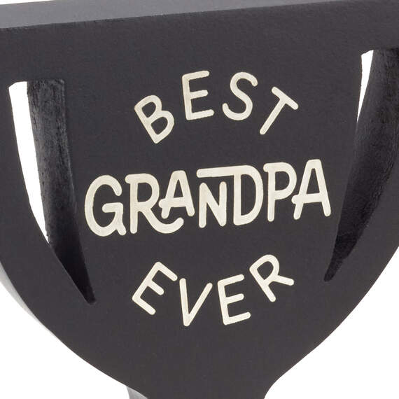 Best Grandpa Ever Trophy-Shaped Quote Sign, 5.3x6, , large image number 3
